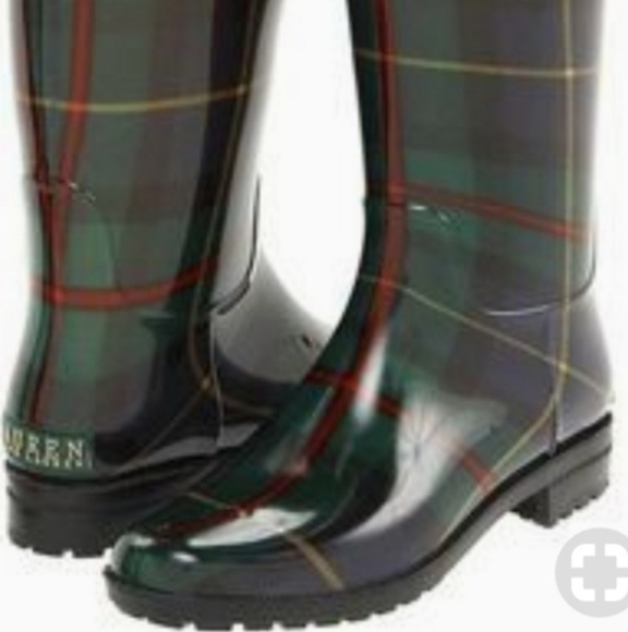 Ralph Lauren Plaid Rainboots - Picture 4 of 7